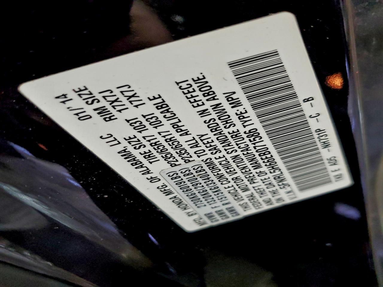 Honda Odyssey Exl Image 13